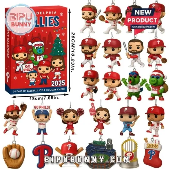 Discover FREE SHIPPING!! Philadelphia Philies Advent Calendar 2025