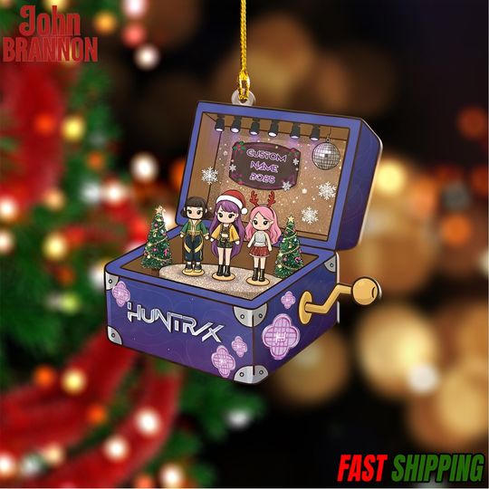 Discover Personalized Huntrix Christmas Acrylic Ornament,Custom Kpop Demon Hunter Ornament,Decor Gift for Demon Hunter Fan,Huntrix Christmas Ornament