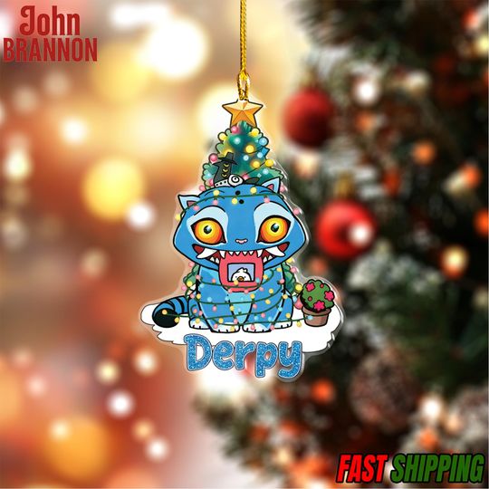 Discover Derpy Kpop Demon Hunter Acrylic Ornament Christmas Halloween Custom Huntrix Ornament Personalized Decor Acrylic Ornament With Custom