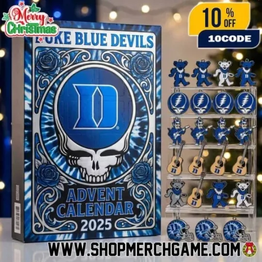 Duke Devils x Grateful Dead 2025 Advent Calendar Ornament Christmas Gift
