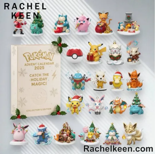 Discover NEW! PKM Catch the Holiday Magic Advent Calendar 2025 24-Day Gift