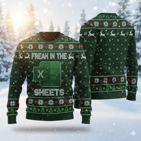 Discover Freak In The Sheets Ugly Christmas Sweater 2025, Funny Sheet Crewneck Sweatshirt, Office Holiday Party Gift for Coworker