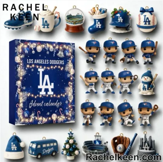 Discover NEW!Los Angeles D@dgers Kick Off The Christmas Season Advent Calendar 2025 Gift