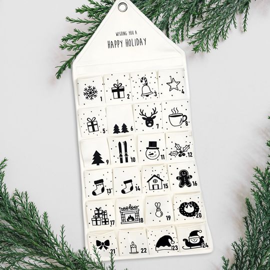 Fabric Advent Calendar Christmas Countdown Keepsake for Kids and Families