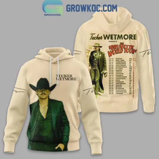 Discover Tucker Wetmore The Brunette World Tour 3D Hoodie