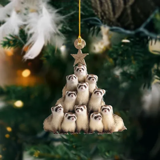 Discover Ferret Christmas Ornament, Animal Christmas Tree Hanging Decor