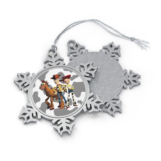 Discover Disney Toy Story Pewter Snowflake Ornament, Sheriff Woody Ornament, Toy Story Jessie Ornament, Bullseye Ornament, Toy Story Christmas Gift