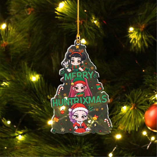 Discover KPOP Christmas Ornament 2025, Demon Hunters Ornament, Huntrix Keepsake