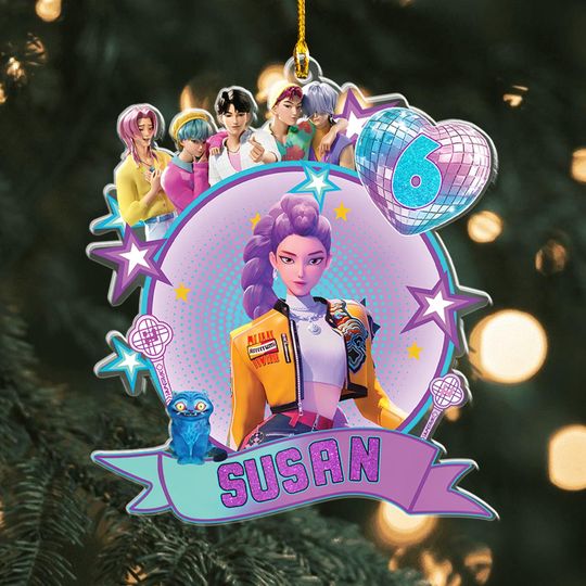 Discover Personalized Rumi KPOP Ornament, KPOP Christmas Keepsake, Huntrix Ornament