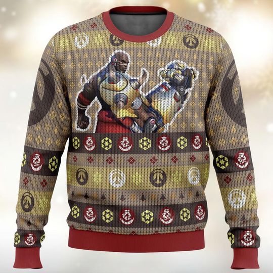 Funny Overwatch Ugly Christmas Sweater, Meme Overwatch Sweaters, Overwatch Sweater, Blizzard Christmas Sweaters, Overwatch Gaming Sweat