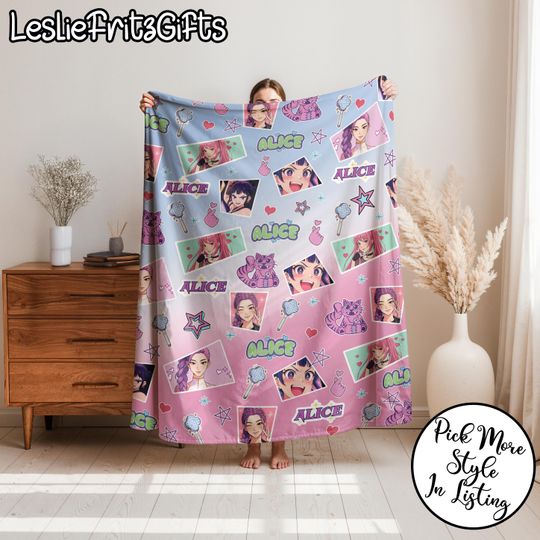 Discover Personalized KPop Demon Hunters HUNTRIX Blanket  Custom Name K-Pop Demon Hunter Blanket  Cozy Christmas Kids, Huntrix Kpop Demon Hunters