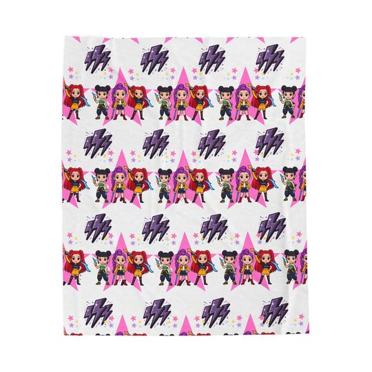 Discover Kpop Demon Hunter velveteen plush blanket Huntrix