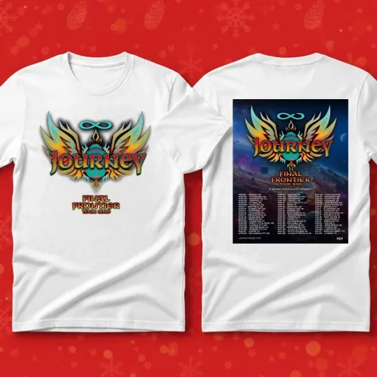 Discover Merry Christmas Journey Tour 2026 Final Frontier Cotton Unisex All Size T-Shirt