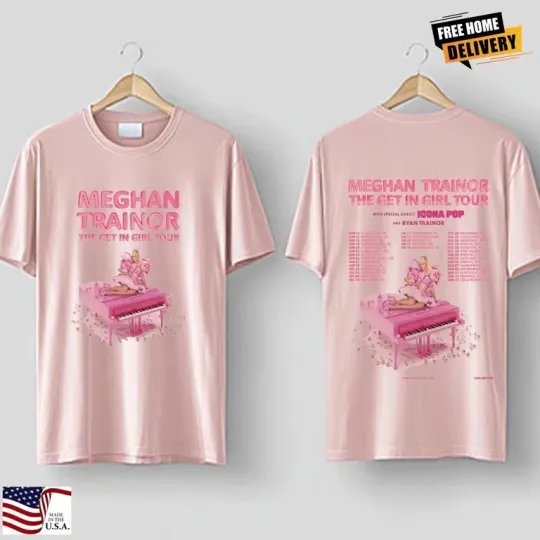Discover Meghan Trainor The Get In Girl Tour 2026 North America T-shirt