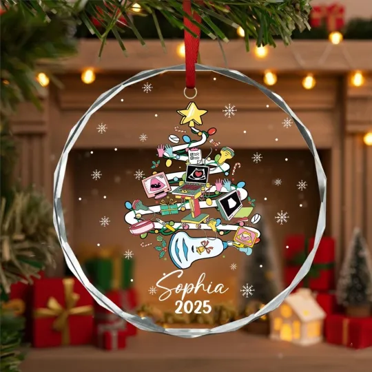 Discover Personalized Sonographer Ornament Ultrasound Tree Decor