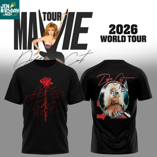 Discover Doja Cat Ma Vie World Tour 2026 Fan Celebrate T-Shirt Unisex