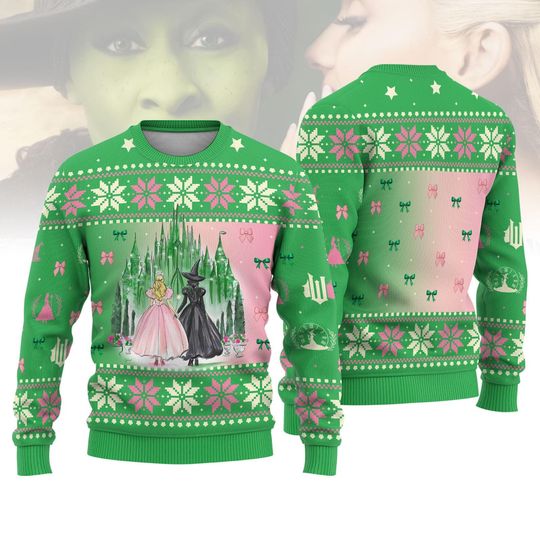 Wicked Christmas Ugly Sweater, Wicked Changed for Good Sweatshirt, Broomstick Magic Gift, Wicked Defy Gravity Shirt, Wicked Lover