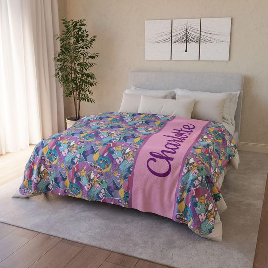 Discover Kpop Demon Hunters Personalized Name Blanket Fleece Sherpa Blanket