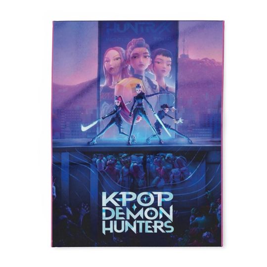 Discover KPOP Demon Hunters Blanket | Anime Idol Band Poster Throw