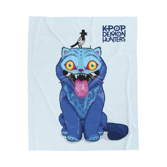 Discover Plush Blanket, Cozy Throw, K-Pop Demon Hunters, Comforting Soft Bedding, Fleece Bedcover, Anime Couch Blanket, Derpy