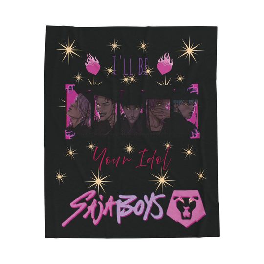 Kpop demon hunters, Cozy Velveteen Plush Blanket for Fans, Soft Throw for Home Decor, Ideal for Movie Nights, Perfect for All Seasons