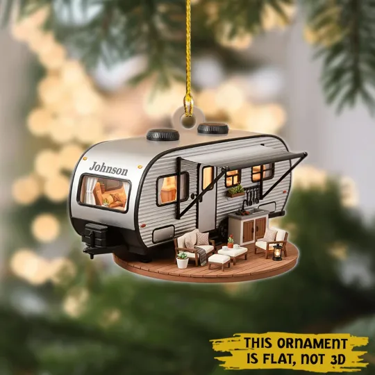 Discover Personalized Camper RV Christmas Ornament