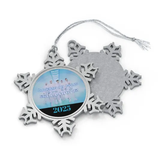 Discover Backstreet Boys Sphere Holiday Decoration, Christmas Pewter Snowflake Ornament