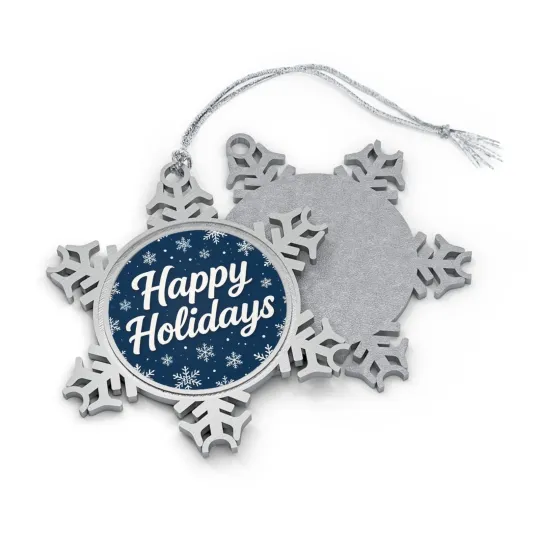 Pewter Snowflake Ornament, Festive Holiday Decor, Merry Christmas Gift, [...]