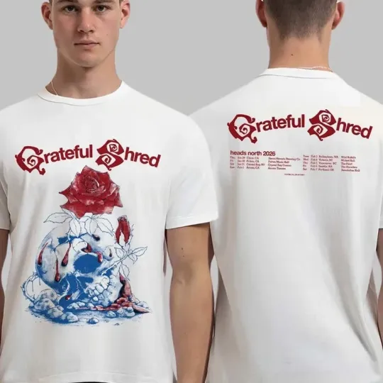 Grateful Shred Heads North 2026 Tour T-Shirt