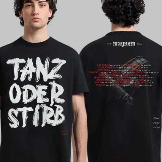 Discover Ld ga The Mayhem Ball Tour 2025 2026 Exclusive Merch T-Shirt Germany