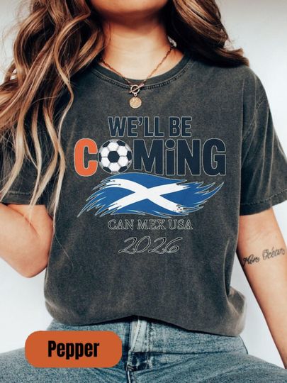 Discover Scottish Football Shirt: Celebration, 2026, Scotland Flag, Soccer Graphic