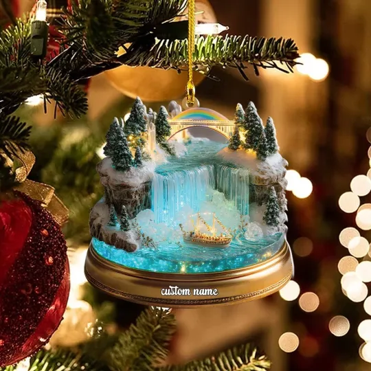 Discover Niagara Falls Ornament ,2D Waterfall Fairy Tale Christmas Decoration DHT 7200