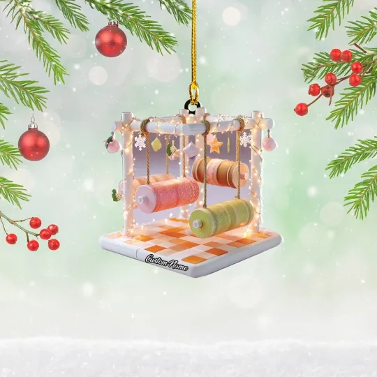 Discover Christmas Obstacle Course Ornament , Whimsical Playground Holiday Tree Decor