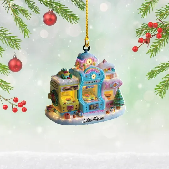 Discover Whimsical Arcade Christmas Ornament, gift for him, gift for her DHT 71168