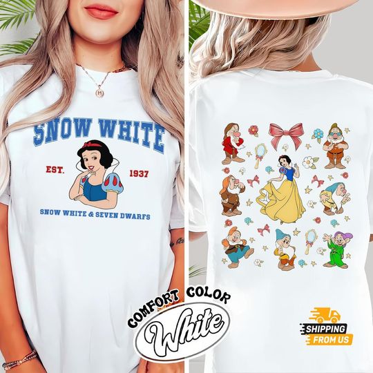 Discover Comfort Colors Snow White Tshirt, Disney Princess Movie T-shirt, Matching Tee For Her, Magic Kingdom Shirt, Disney Snow White Tee