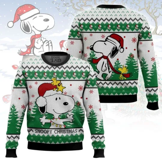 Discover Snoopy Xmas The Charlie Brown and Snoopy Show Ugly Christmas Sweater