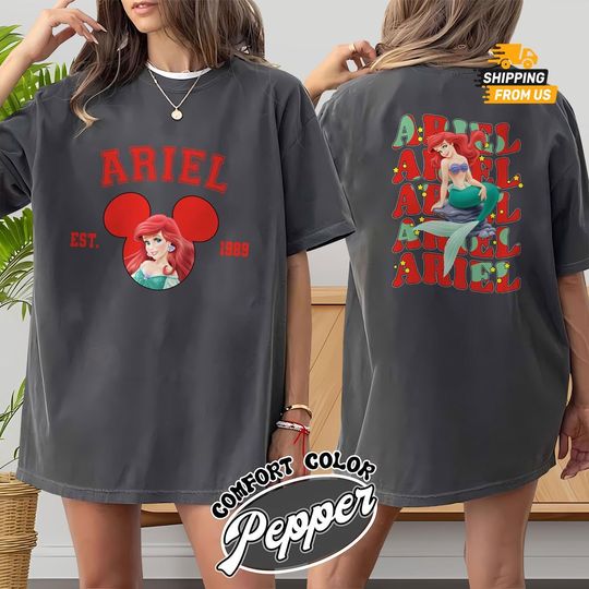 Discover Comfort Colors Ariel Princess Tshirt, Disney Princess Shirt For Her, Magic Kingdom Unisex Shirt, The Little Mermaid Shirt For Women