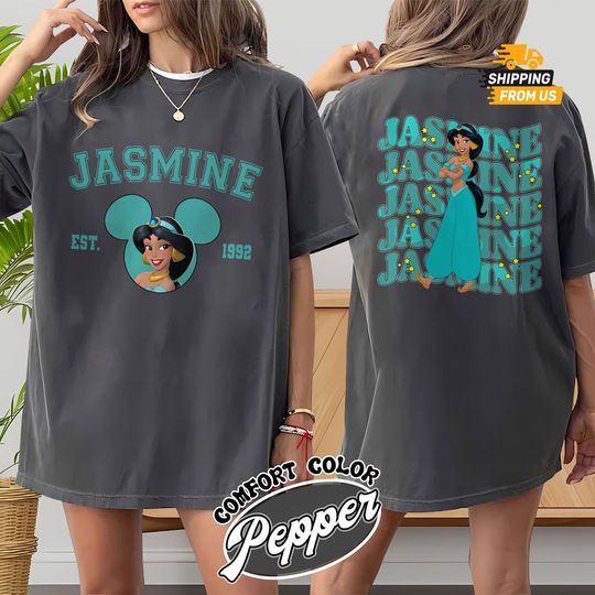 Discover Comfort Colors Jasmine Princess Tshirt, Disney Princess Shirt For Her, Aladdin Shirt For Women, Disneyland Trip Shirt