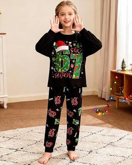 Discover 67 Christmas Kids Sets Boys Girls Youth Six Seven Winter 6 7 Long Sleeve