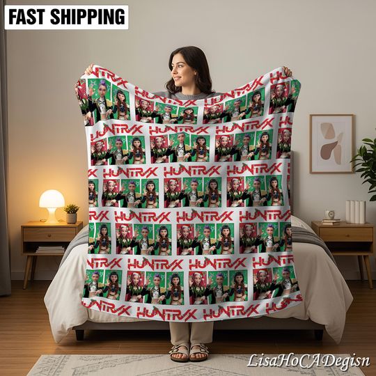 Discover Kpop Demon Hunters Huntrix Six Seven 67 Blanket, Six Seven Huntrix Blanket, Anime Inspired Blanket, Christmas Family Gift, Kpop Fun Gift
