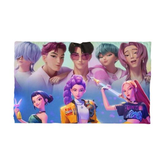 Discover Microfiber Pillowcase, KPop Demon Hunter Pillow, Dorm decor 20" x 30", Bedding Pillow Case, Decorative Cushion Cover, Unique Gift Idea,