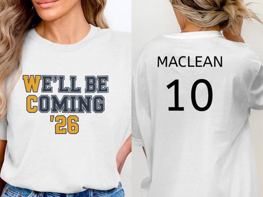 Discover Scotland 2026 Double Sided T-Shirt Personalized Name & Number for Adults and Kids