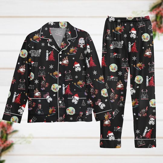 Discover Christmas Star Wars Pajamas Set, Darth Vader Women Pajamas, Disney Movie Holiday Pajamas, Christmas Gift