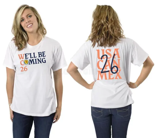 Discover We'll be coming 26 Football Lover Double Sided T-Shirt Unisex Sports Tee