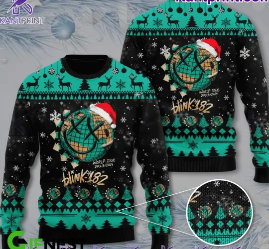 B182 World Tour NEW Ugly Christmas Sweater