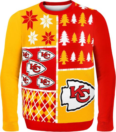 Kansas City Chiefs 3D Ugly Sweater Large