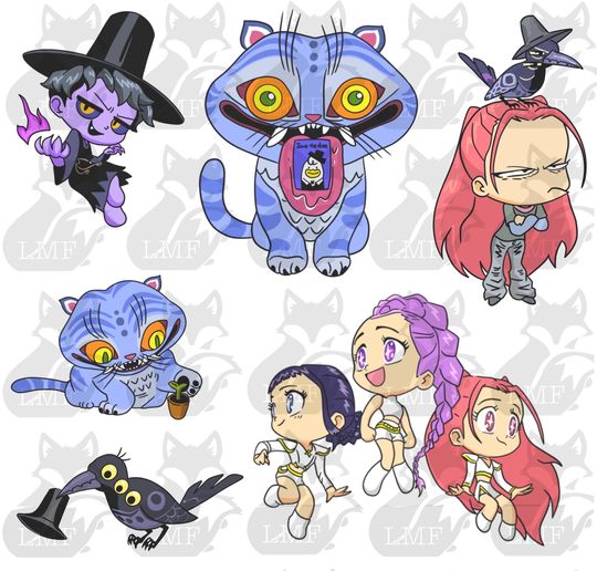 Discover K-pop demon hunters cat svg Huntrix bundle! Demon cat png, layered, and black and white. Rumi. Mira. Zoey. Jinu.