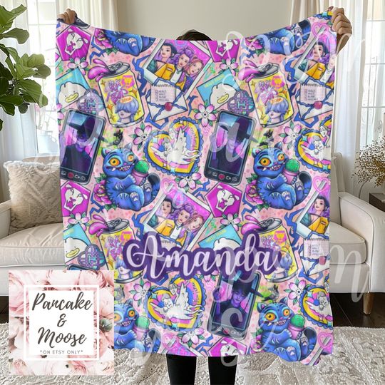 Discover Personalized Kpop Idol Collage Blanket: Custom Name Throw, Cozy Fan Gift