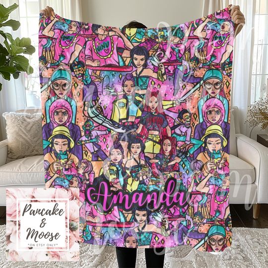 Discover Custom Kpop Warrior Blanket: Personalized Idol Design, Cozy Throw