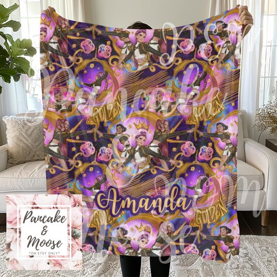 Discover Kpop Demon Hunters Blanket, Golden Song Design, Colorful Idol Fan Throw, Cozy Fandom Blanket Gift for Kpop Fans